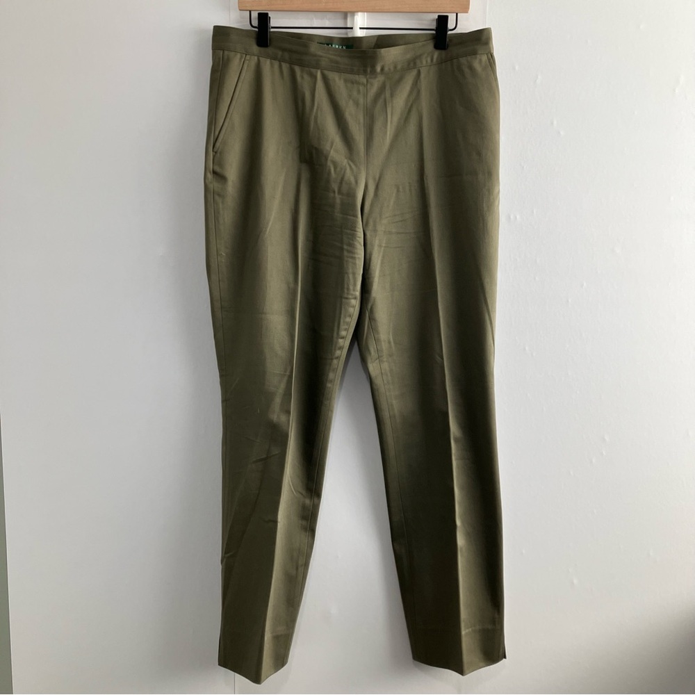 LAUREN Ralph Lauren Olive Green Dress Pants Size 12